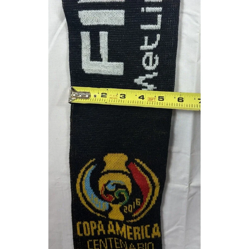 COPA America Centenario Scarf Mens Black Soccer Futbol 2016 Final Match NJ